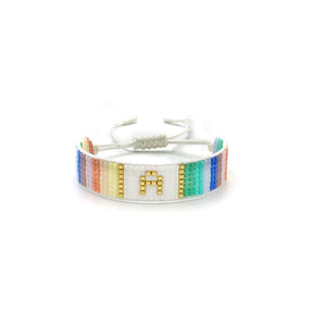 Pulsera Inicial Miyuki Multicolor