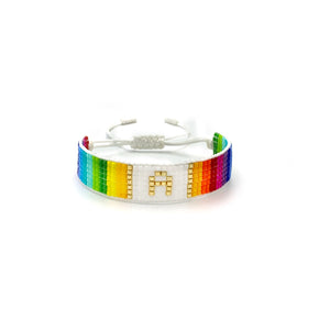 Pulsera Inicial Miyuki Multicolor