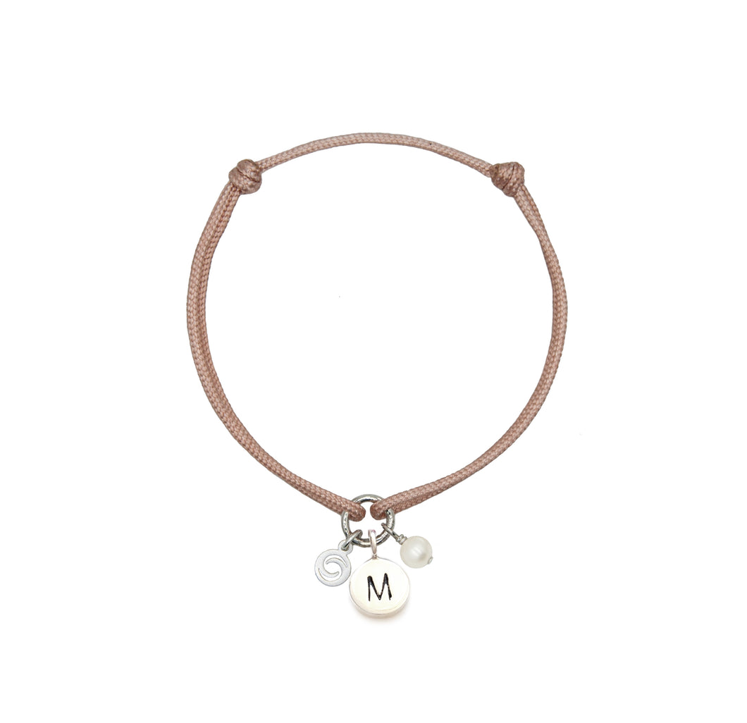 Pulsera Inicial Charm (Plata 925)